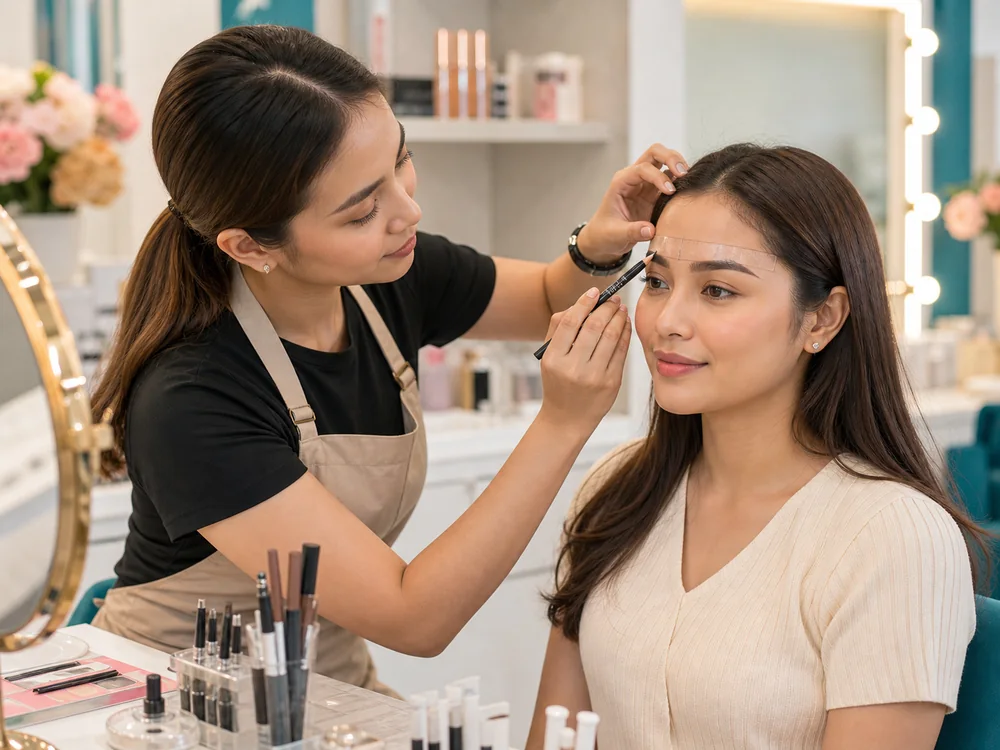 3D brow enhancement consultation and brow mapping