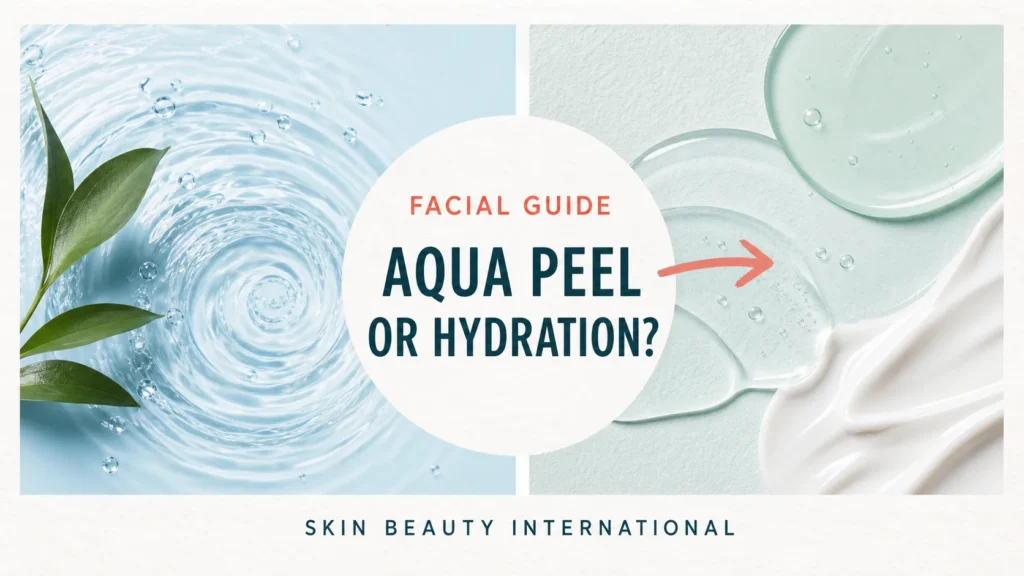 Skin Beauty Int'l editorial guide cover: AQUA PEEL OR HYDRATION?