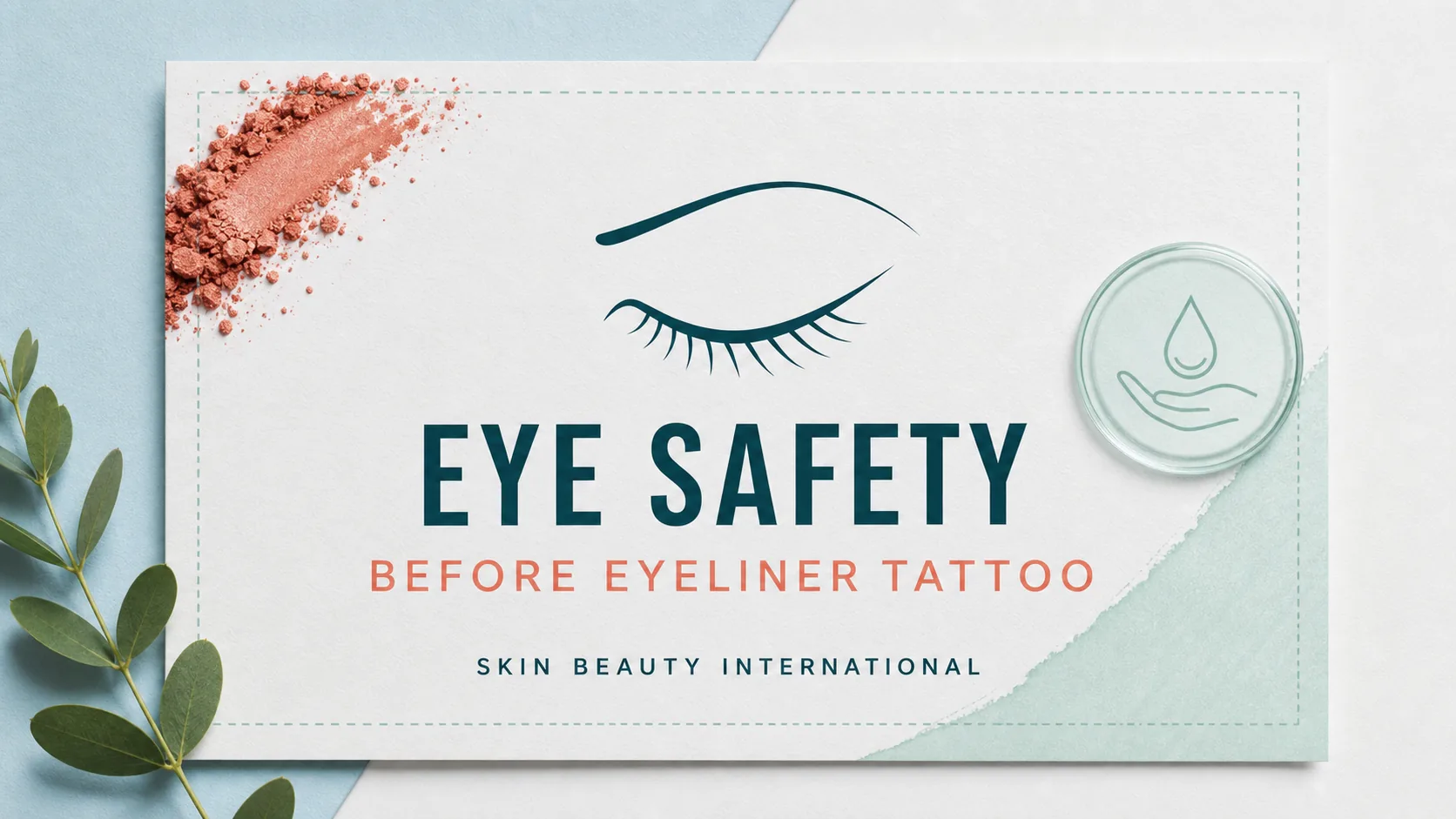 Skin Beauty Int'l editorial guide cover: BEFORE EYELINER TATTOO
