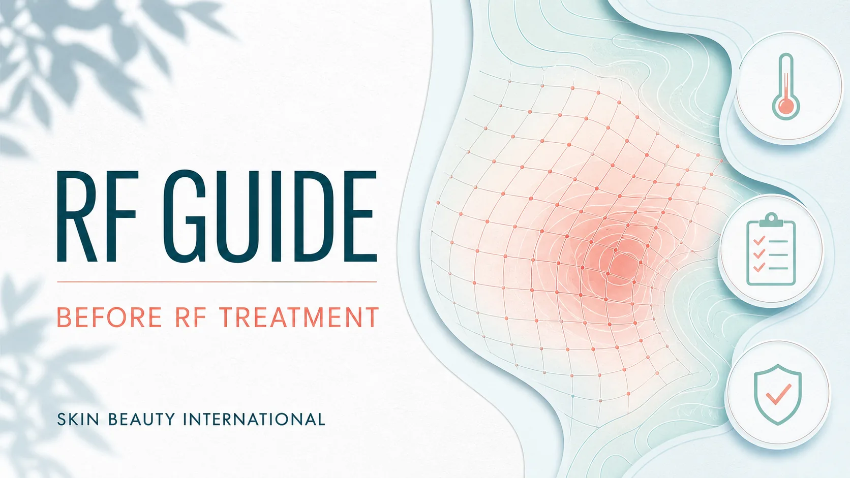 Skin Beauty Int'l editorial guide cover: BEFORE RF TREATMENT