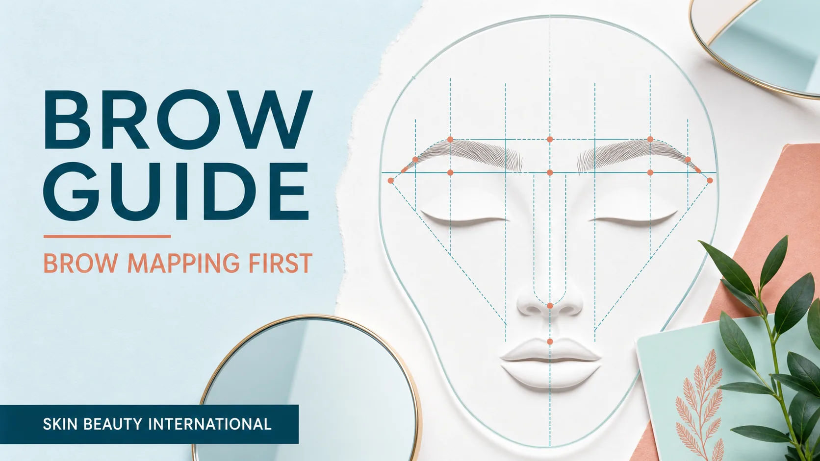 Skin Beauty Int'l editorial guide cover: BROW MAPPING FIRST