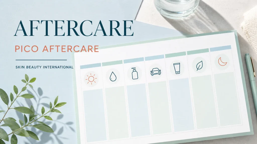 Skin Beauty Int'l editorial guide cover: PICO AFTERCARE