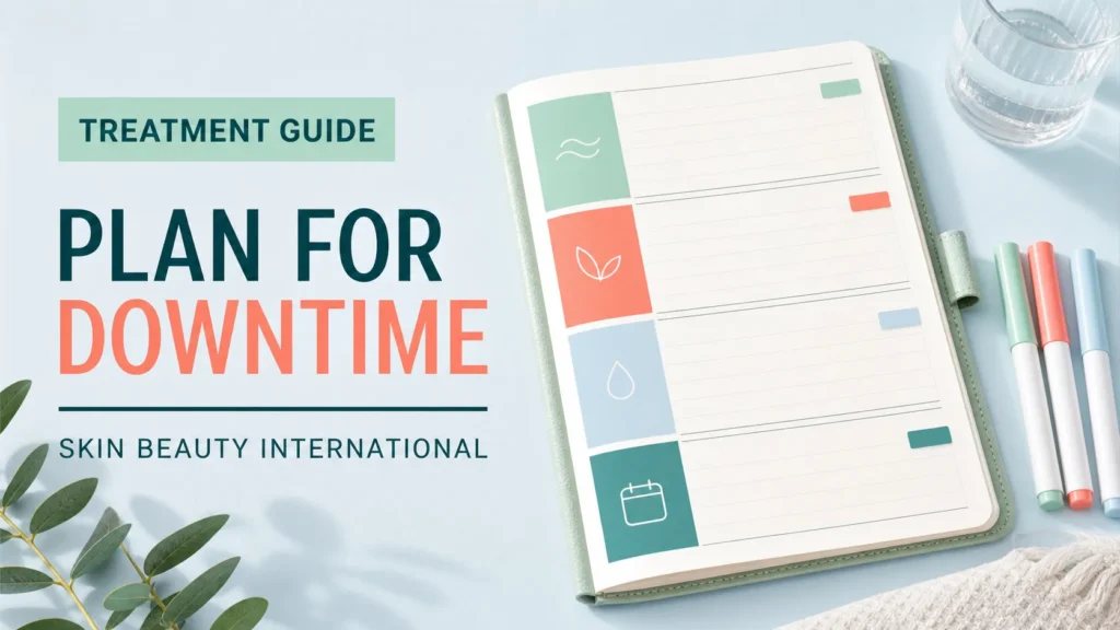 Skin Beauty Int'l editorial guide cover: PLAN FOR DOWNTIME