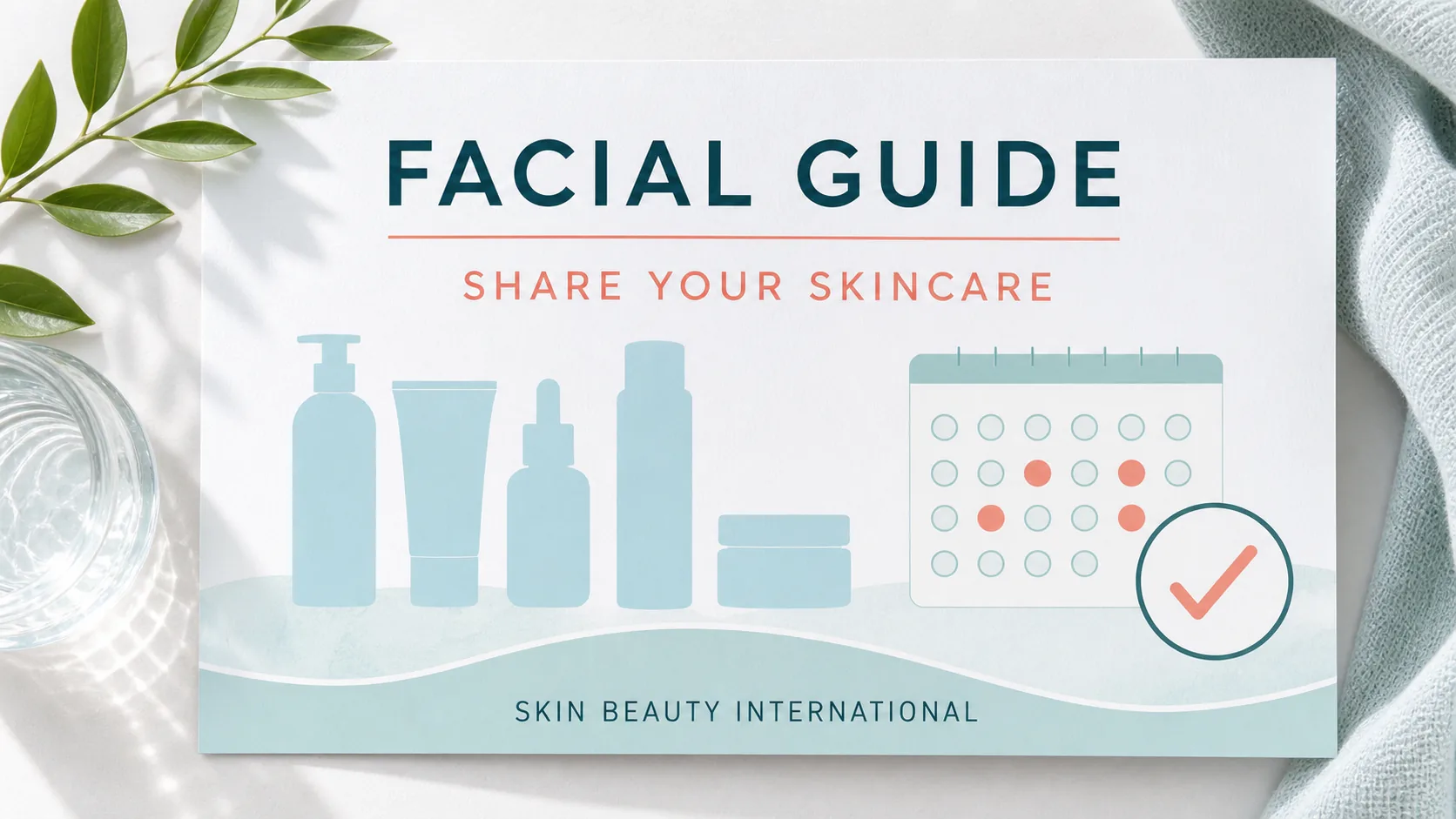 Skin Beauty Int'l editorial guide cover: SHARE YOUR SKINCARE