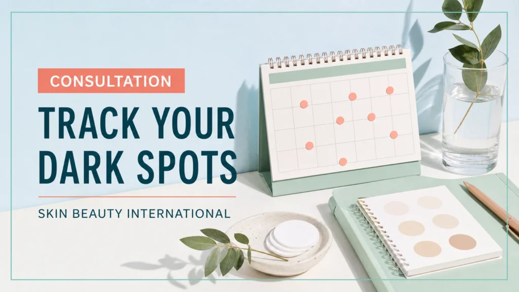 Skin Beauty Int'l editorial guide cover: TRACK YOUR DARK SPOTS