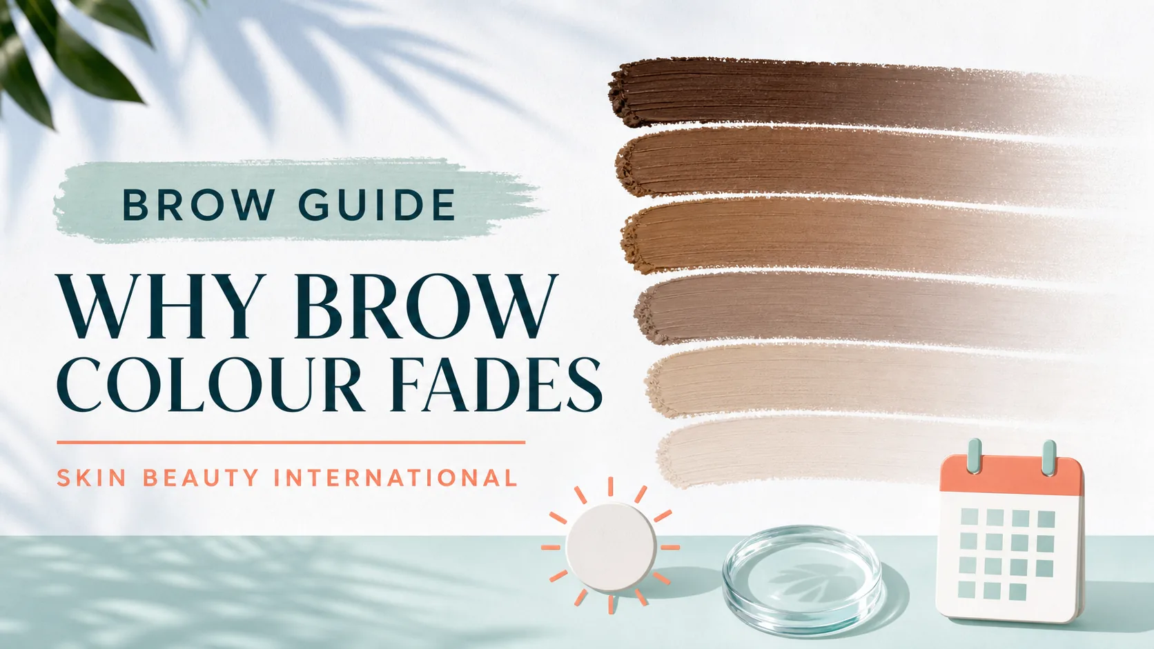 Skin Beauty Int'l editorial guide cover: WHY BROW COLOUR FADES